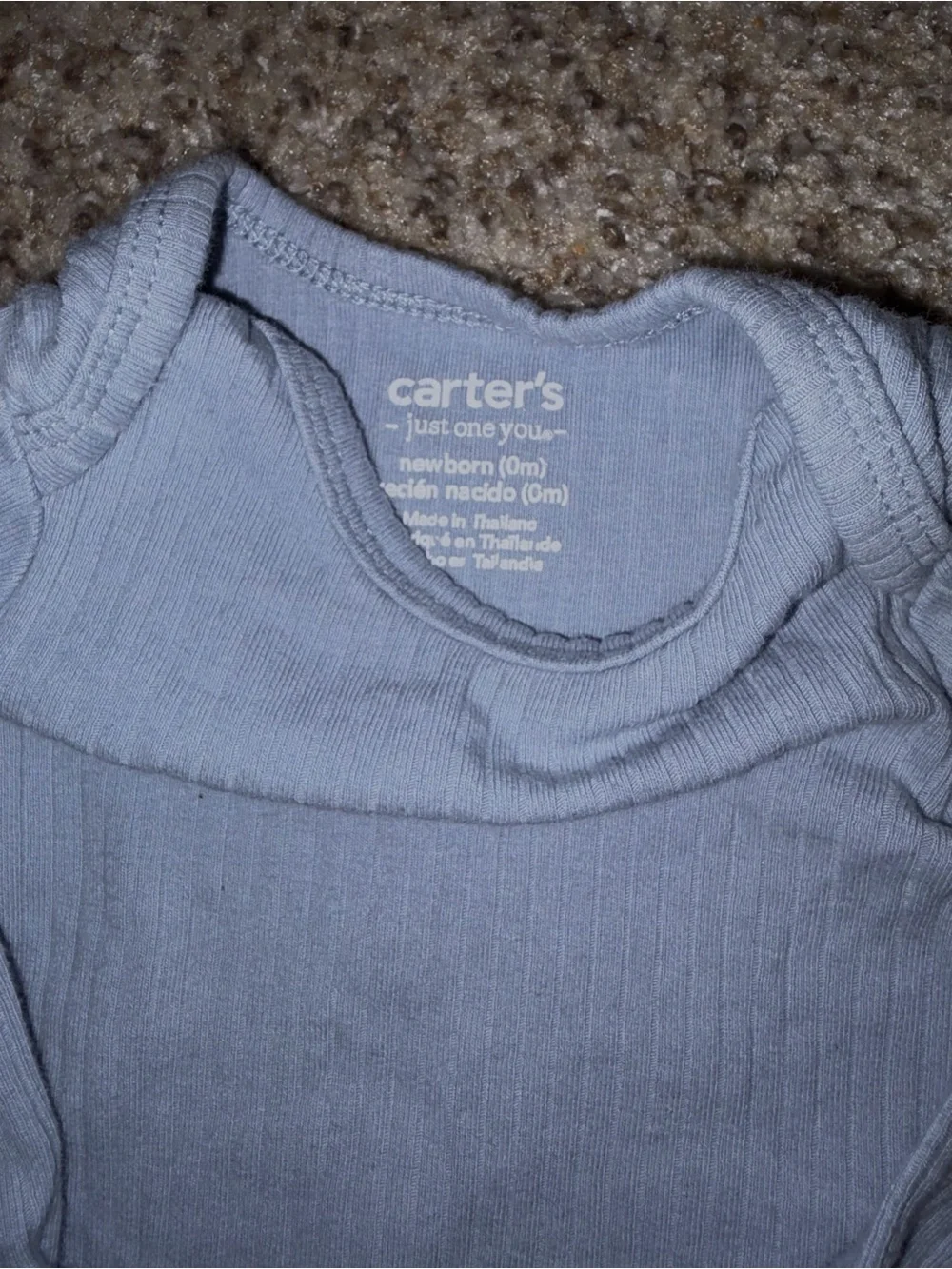 Carter's Light Blue Ribbed Sleep Gown